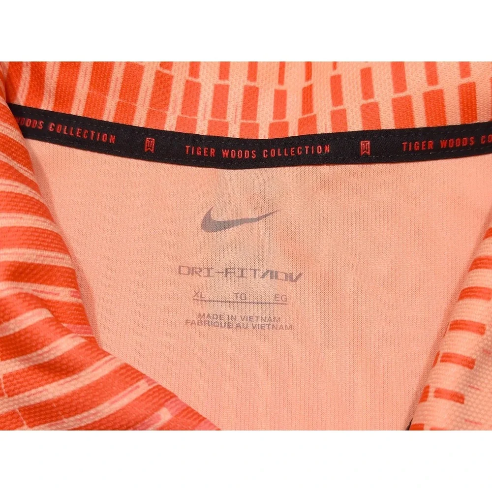 NIKE Tiger Woods ADV Polo Shirt DN2237 Coral Pink‎ XL